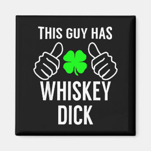 Aimant Chemise drôle de Saint-Patrick avec Whiskey pour h