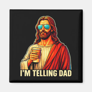 Aimant Chemise drôle pour papa religieuse chrétienne jésu