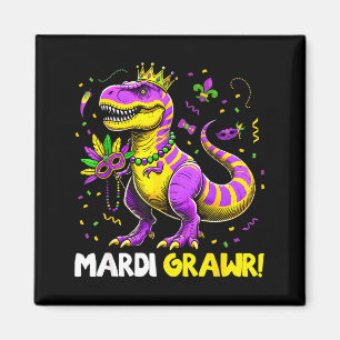Aimant Chemise Enfant Mardi Grawr Rex Dinosaure Tout-Peti
