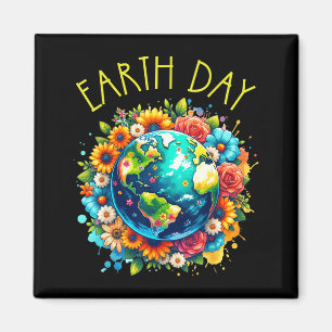 Aimant Chemise Joyeuse Journée de la Terre Terre Mignonne