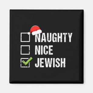 Aimant Chemise juive gentille vilain Santa juif cadeau de