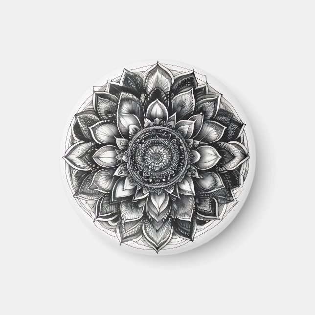 Aimant chemise mandala (Devant)