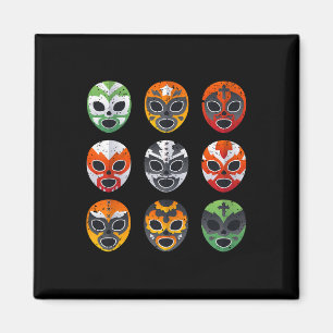 Aimant Chemise Masques Lucha Libre Garçon Hommes Lutte Me