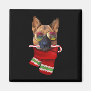 Aimant Chemise Noël en Juillet Sungles Berger Allemand