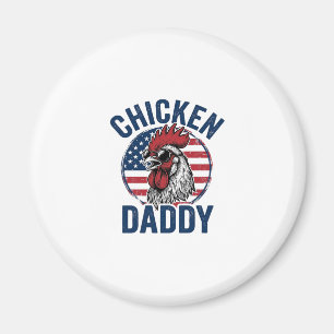 Aimant Chemise patriotique vintage Coq Papa Poulet Desi