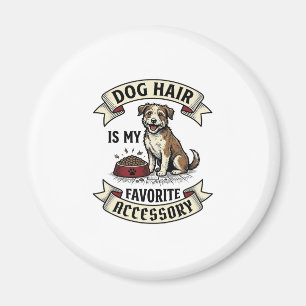 Aimant Chemise poils de chien Gravure vintage amateur de