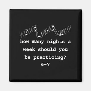 Aimant Chemise Six Sept, Professeur de Musique 6 7 Numéro