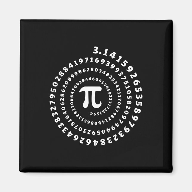 Aimant Chemise Spirale Pi Jour Math Lover (Devant)