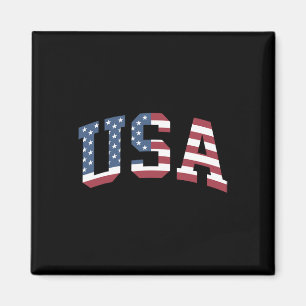 Aimant Chemise Usa Femmes Hommes Enfants Patriotique Drap