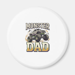 Aimant Chemise vectorielle vintage de camion monstre Papa
