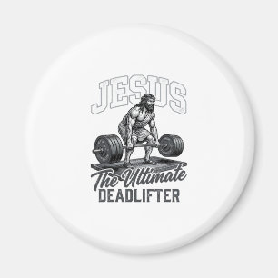 Aimant Chemise Vectorielle Vintage Jésus Ultimate Deadlif