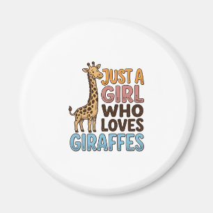 Aimant Chemise Vintage Just A Girl Who Loves Giraffes (5)