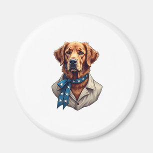 Aimant Chemise vintage pour chien Patriotique Retriever F