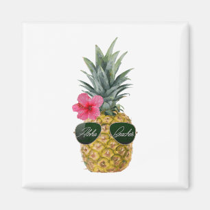 Aimant Chemises Awesome Ananas - Plages Aloha Tropical P