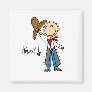 Aimant Chemises Cowboy Howdy et Cadeaux