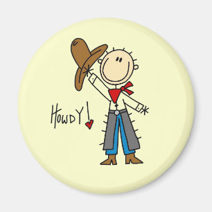 Aimant Chemises Cowboy Howdy et Cadeaux