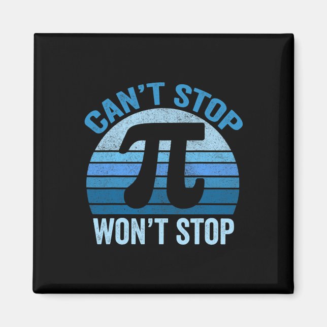 Aimant Chemises drôles de Pi Day  (Devant)