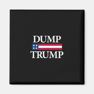 Aimant Chemises Dump Trump Noir Uni Adulte Moderne Politi
