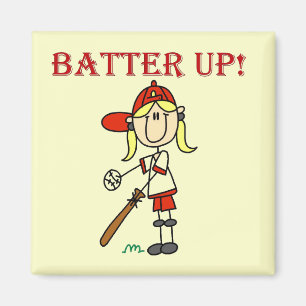 Aimant Chemises et Cadeaux Fille Batter Up