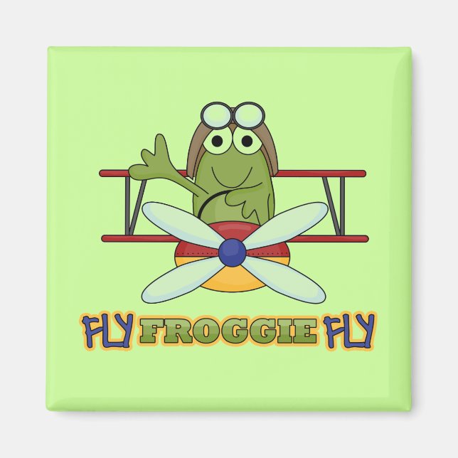 Aimant Chemises et cadeaux Fly Froggie Fly (Devant)