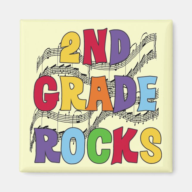 Aimant Chemises et cadeaux Multicolor 2e grade Rocks (Devant)