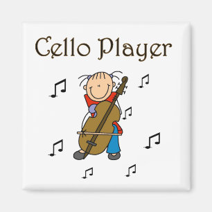 Aimant Chemises et Cadeaux pour Fille au Violoncelle en B