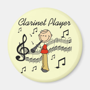 Aimant Chemises et Cadeaux pour Joueur de Clarinette en B