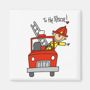 Aimant Chemises et cadeaux pour pompiers à la rescousse