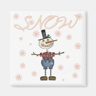 Aimant Chemises et cadeaux Prim Snowman