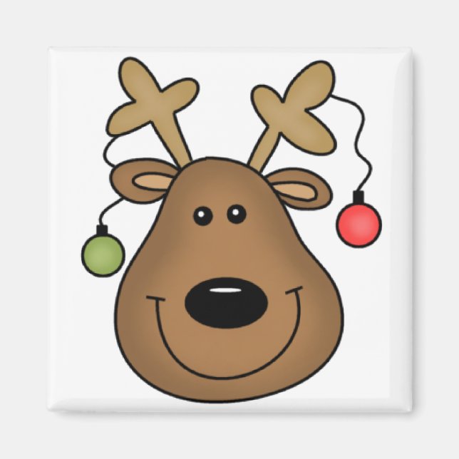 Aimant Chemises et cadeaux Reindeer (Devant)