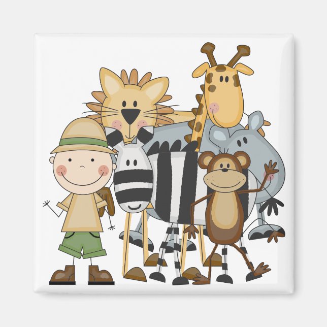 Aimant Chemises et cadeaux Safari Boy (Devant)