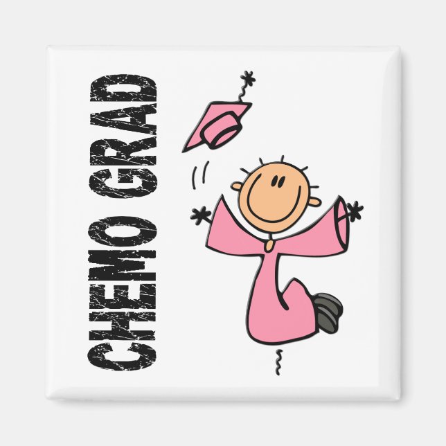 Aimant CHEMO rose GRAD 1 (Cancer du sein) (Devant)