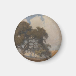Aimant Chêne (1910) – Aquarelle Vintage Majestueuse