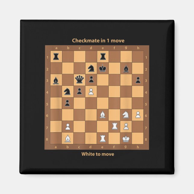 Aimant Chèque, Jouer Aux Citations D'Échecs Graphique De (Devant)