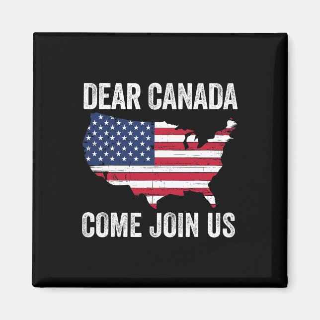 Aimant Cher Canada, venez vous joindre à nous Président T (Devant)