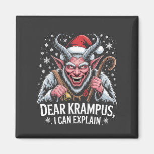 Aimant Cher Krampus, je peux expliquer Noël Santa