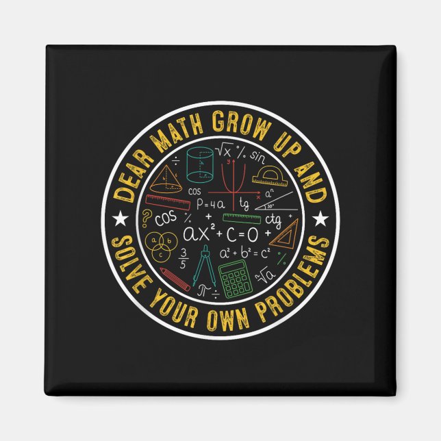 Aimant Cher Math Augmente Et Résoudre Vos Propres Problèm (Devant)