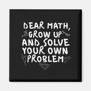 Aimant Cher Math Augmenter Funny Math Problème Citer Garç