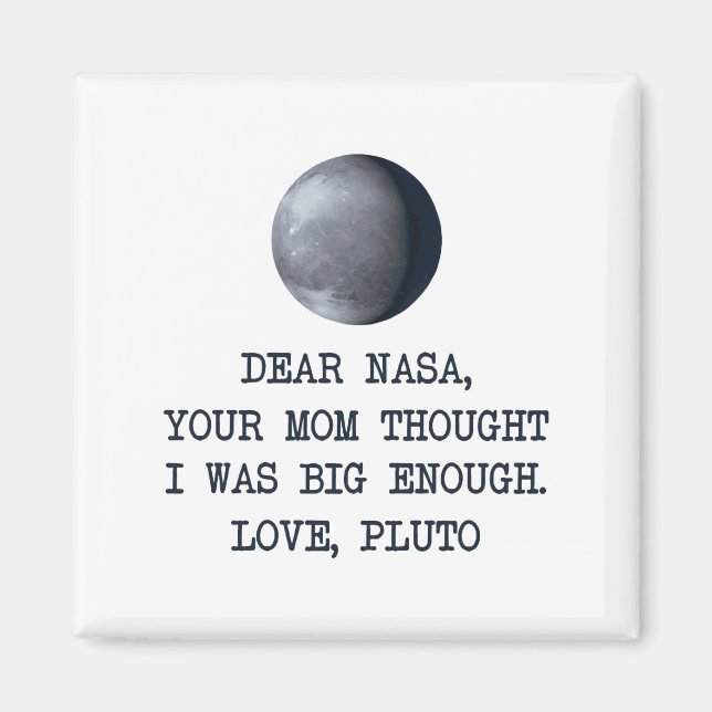 Aimant Cher Nasa Love Pluto (Devant)