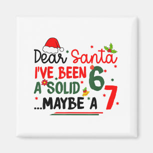 Aimant Cher Père Noël 67 Drôle de Noël Six Sept 6-7 Homme