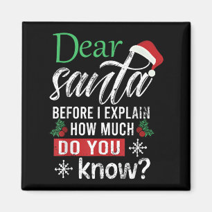 Aimant Cher Père Noël Avant D'Expliquer Combien Connaisse