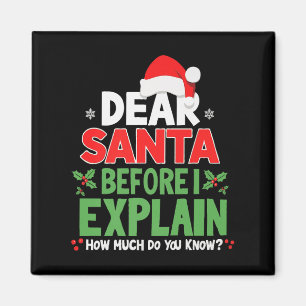 Aimant Cher Père Noël Avant D'Expliquer Combien Connaisse