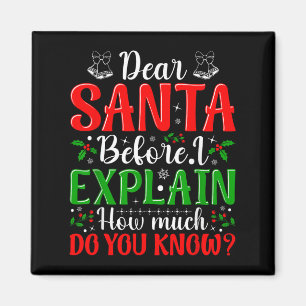 Aimant Cher Père Noël Avant D'Expliquer Combien Connaisse