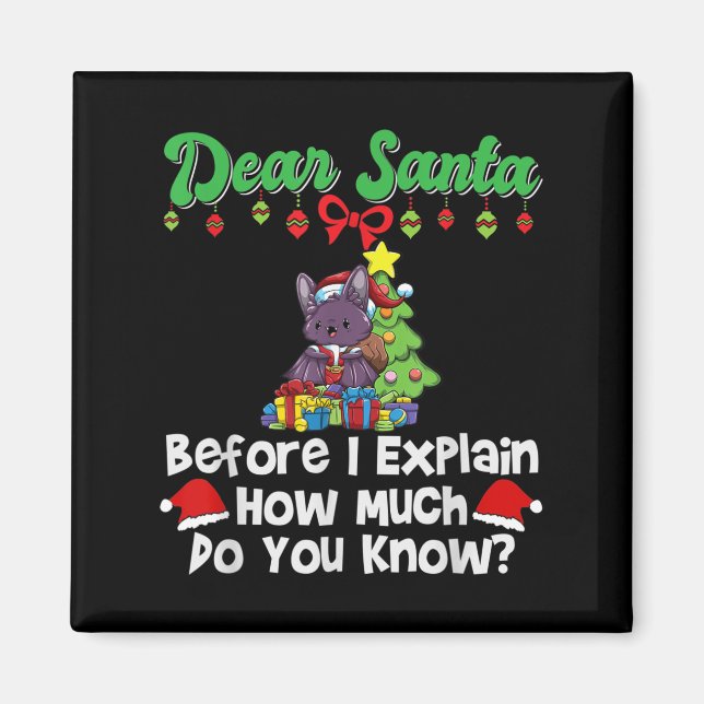 Aimant Cher Père Noël avant que j'explique combien savez- (Devant)