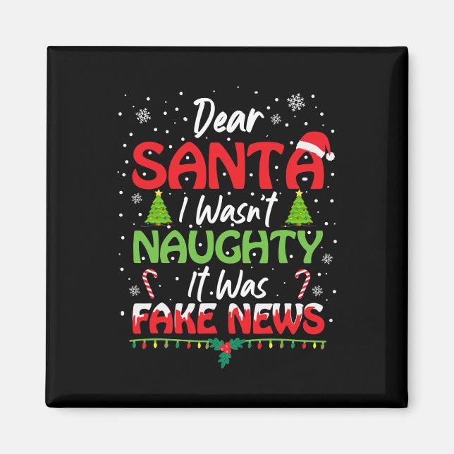 Aimant Cher Père Noël Je n'étais pas vilain C'était de fa (Devant)