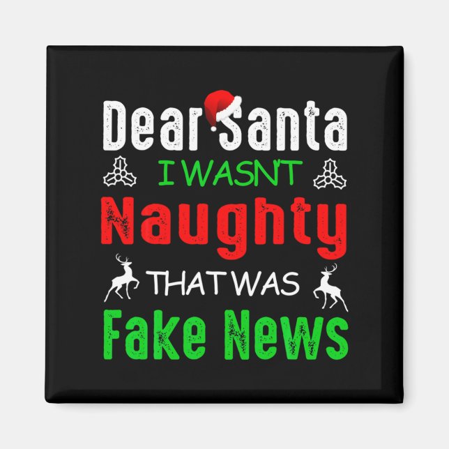 Aimant Cher Père Noël Je N'étais Pas Vilain C'était De Fa (Devant)