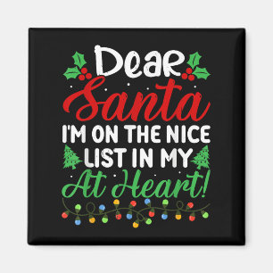 Aimant Cher Père Noël, je suis sur la liste des gentils d