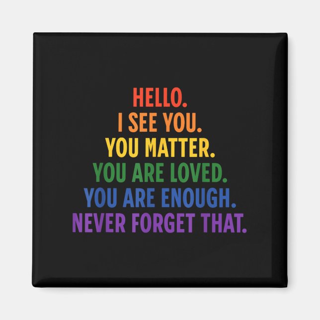 Aimant Chère Personne Derrière Moi, Citation Stive Soit G (Devant)