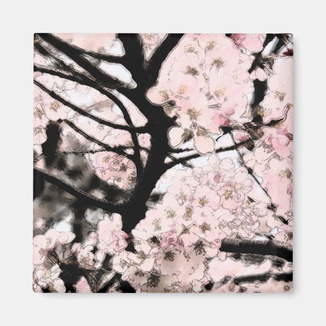 Aimant Cherry Blossom édité (Devant)