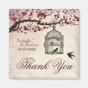 Aimant Cherry Blossom et Inséparables